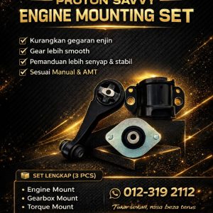 Proton Savvy Engine Mounting Set (3 PCS)
