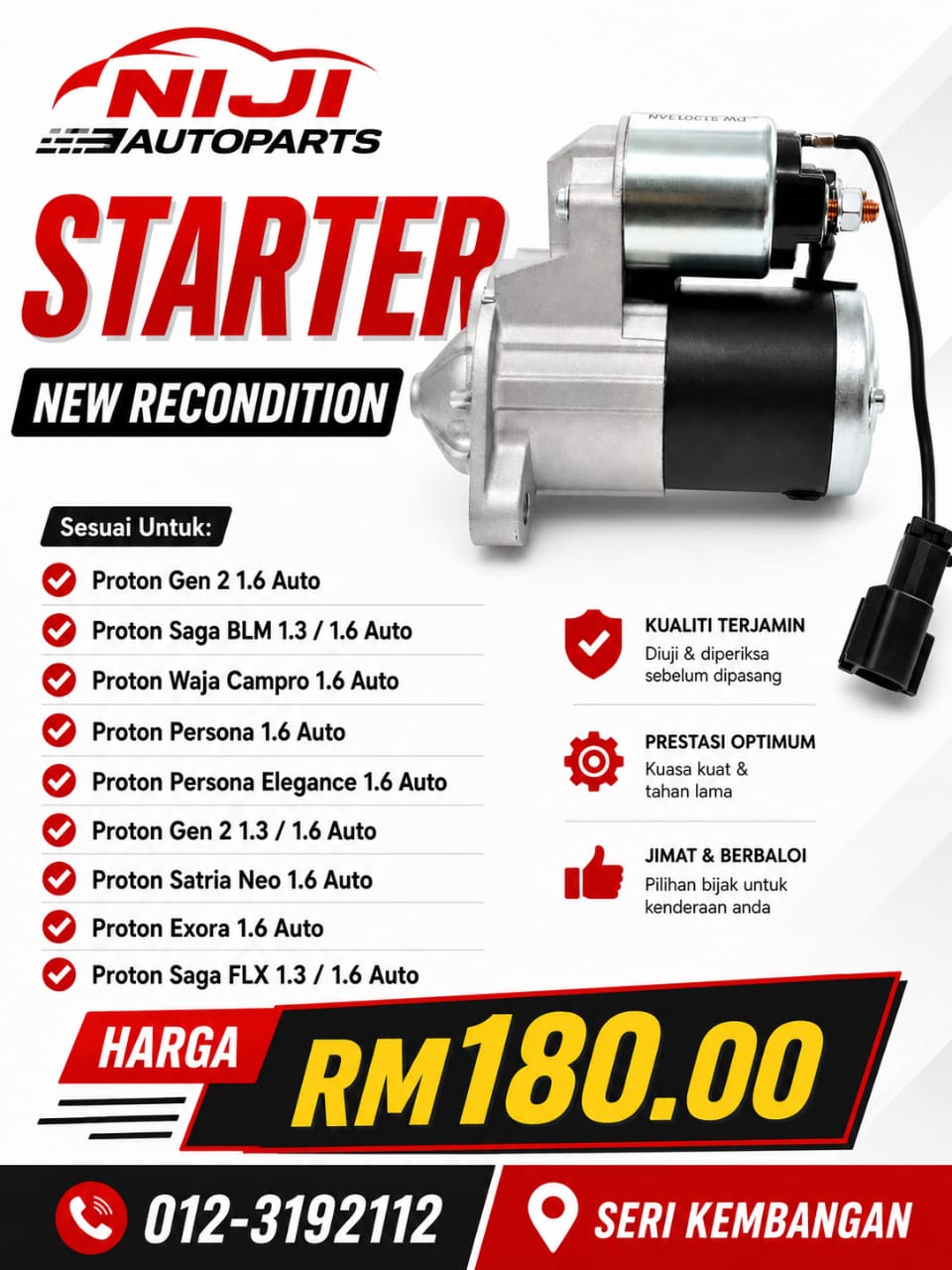 PROTON STARTER SERI KEMBANGAN