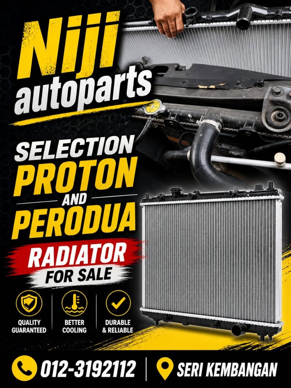 proton perodua radiator